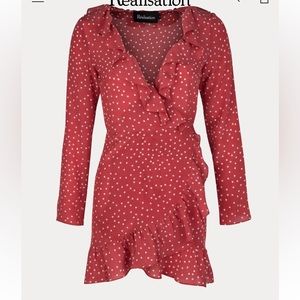 REALISATION PAR ALEXANDRA RED STAR DRESS XS